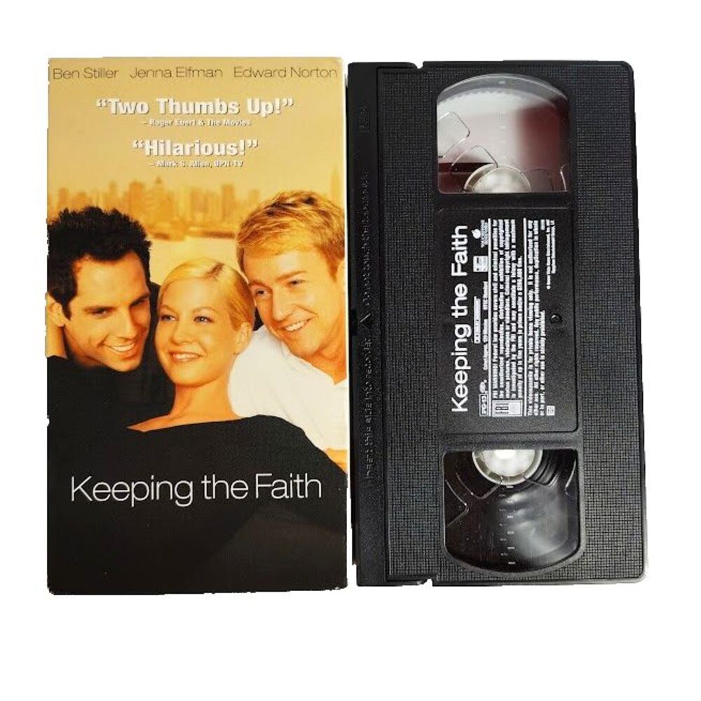 Keeping The Faith VHS Comedy Movie Ben Stiller Jenna Elfman PG 13 2000
